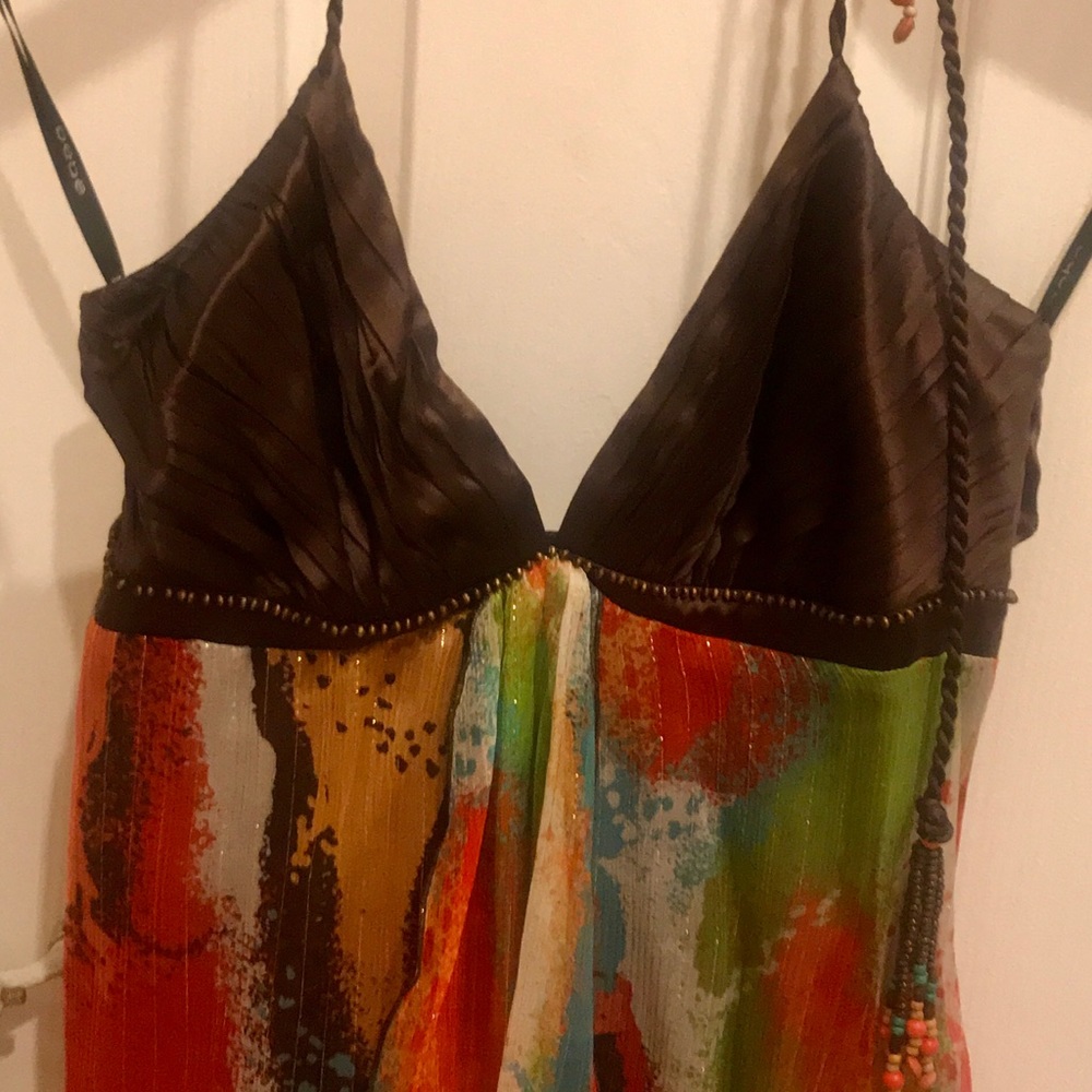 Bebe Twist Strap Halter with Beading